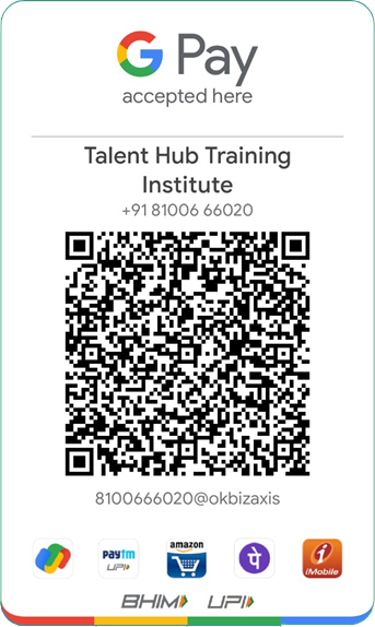 Scan to pay Talent Hub Training Institute via UPI